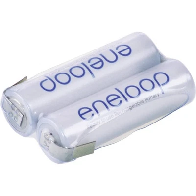 Pack de piles rechargeables 2x LR6 (AA) NiMH Panasonic 133604 2.4 V 1900 mAh - Photo 1/2