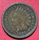 1863 US Copper Nickel Indian Head Cent! Good/VG Details! Civil War Days!