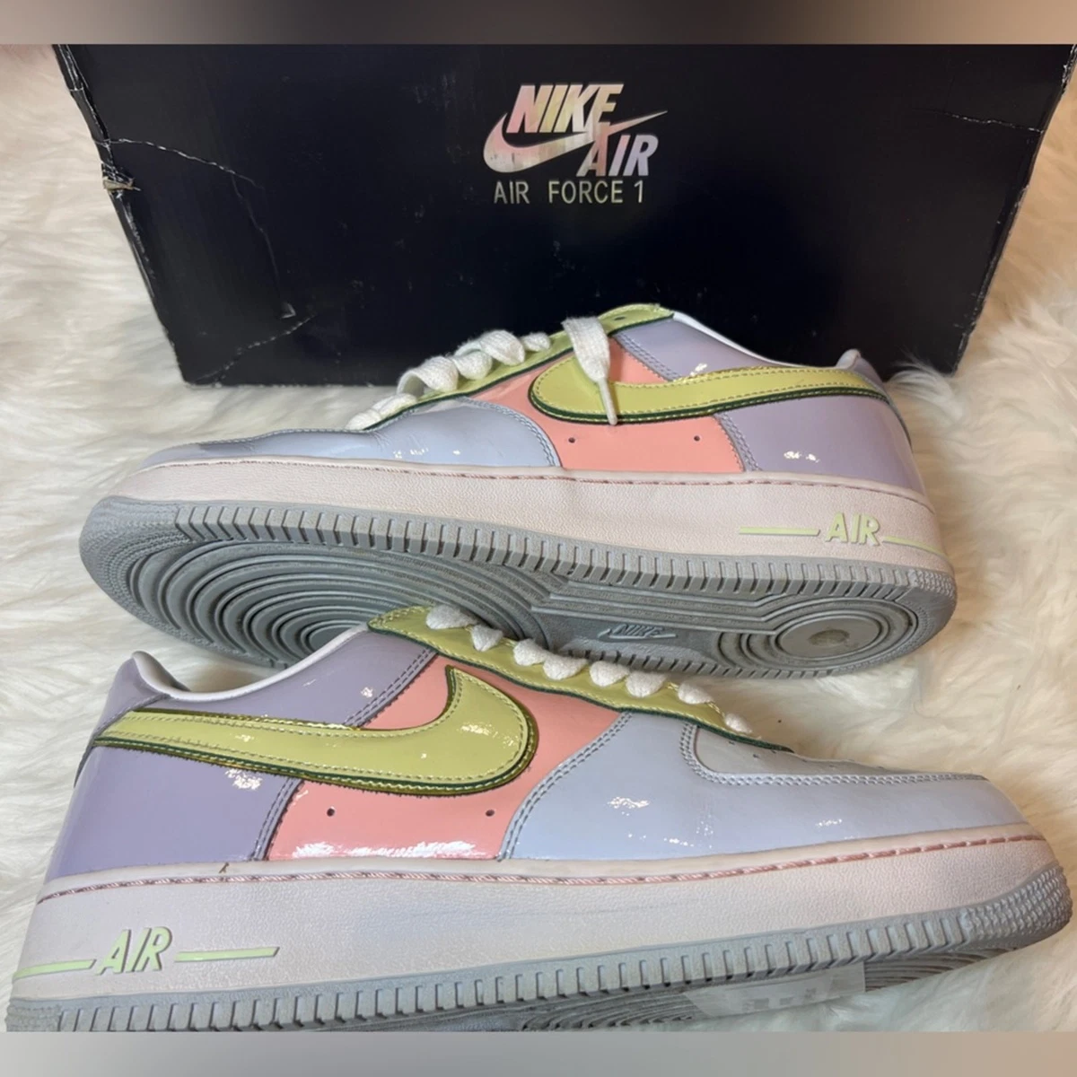 ? RARE NIKE Air Force 1: Easter (2017) | Size 12M with OG Box Nike Air Force 1 Retro 2017 Low Easter for Sale  main image 3