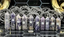 Natural Purple Brecciated Jasper points Free ship & Gift