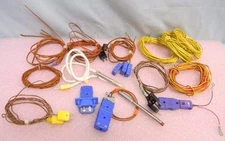 (22) Thermocouple Cables, Probes, Connectors Type J, K, T, & E