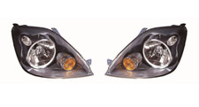 Headlights Ford Fiesta Mk6 ST 2005-2008 Grey Inner Headlamps Pair Left & Right