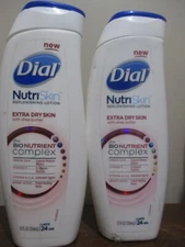 2x Dial Nutri Skin Replenishing Lotion Extra Dry Skin Bio Nutrient Complex 12 oz