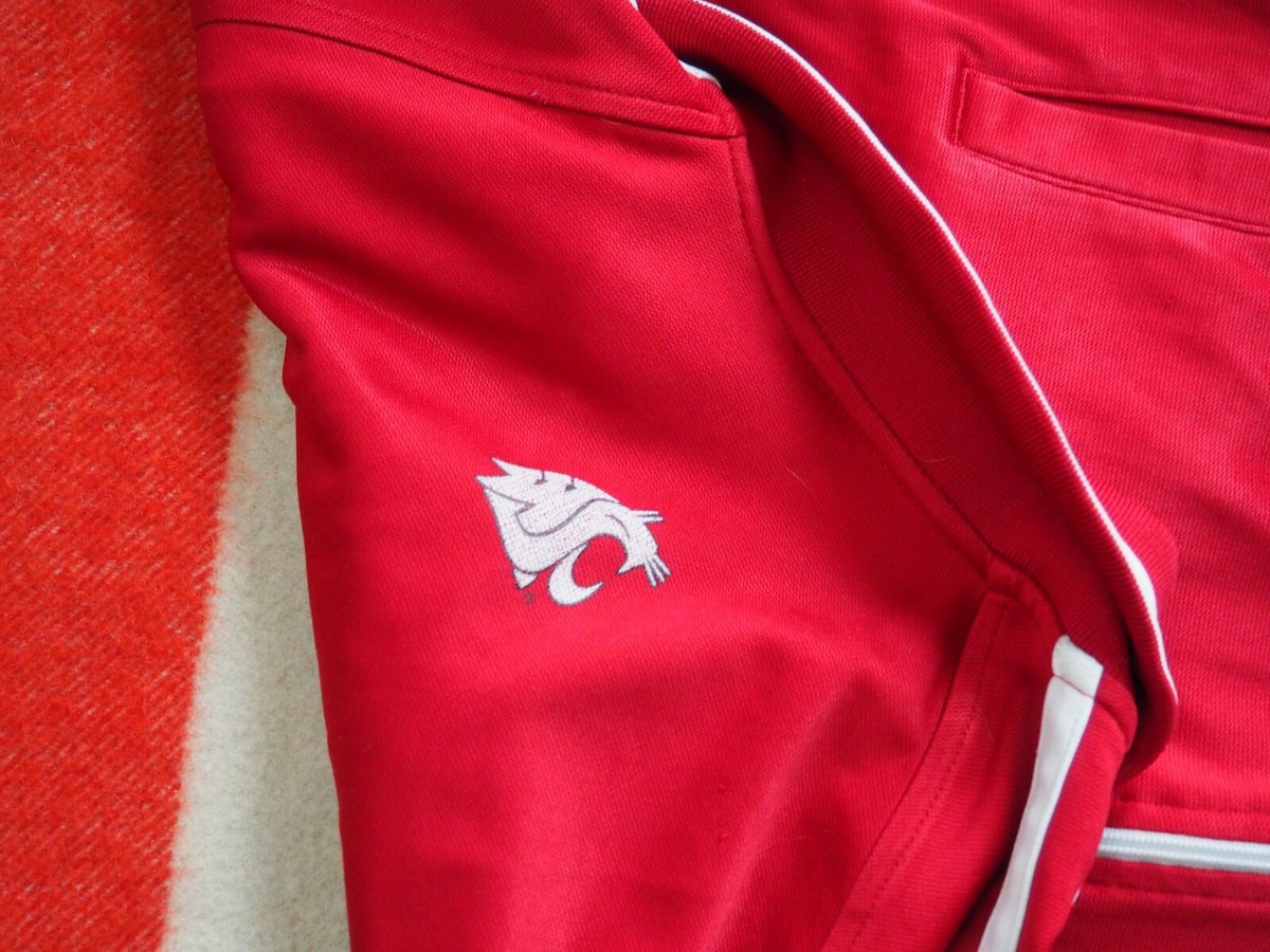 VTG 90s Y2k Champion WSU Washington State Cougars Red Zip