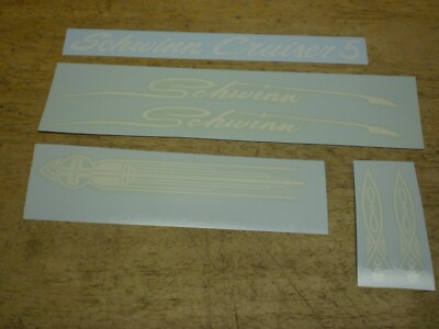 Schwinn Approved Cruiser 5 Mens 26'' Bicycle White Decal Set