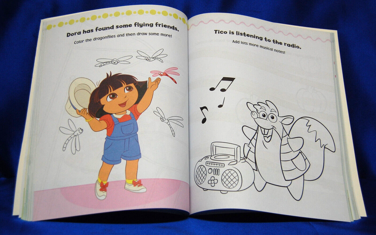 Dora The Explorer Scribbles & Squiggles Draw Color Create