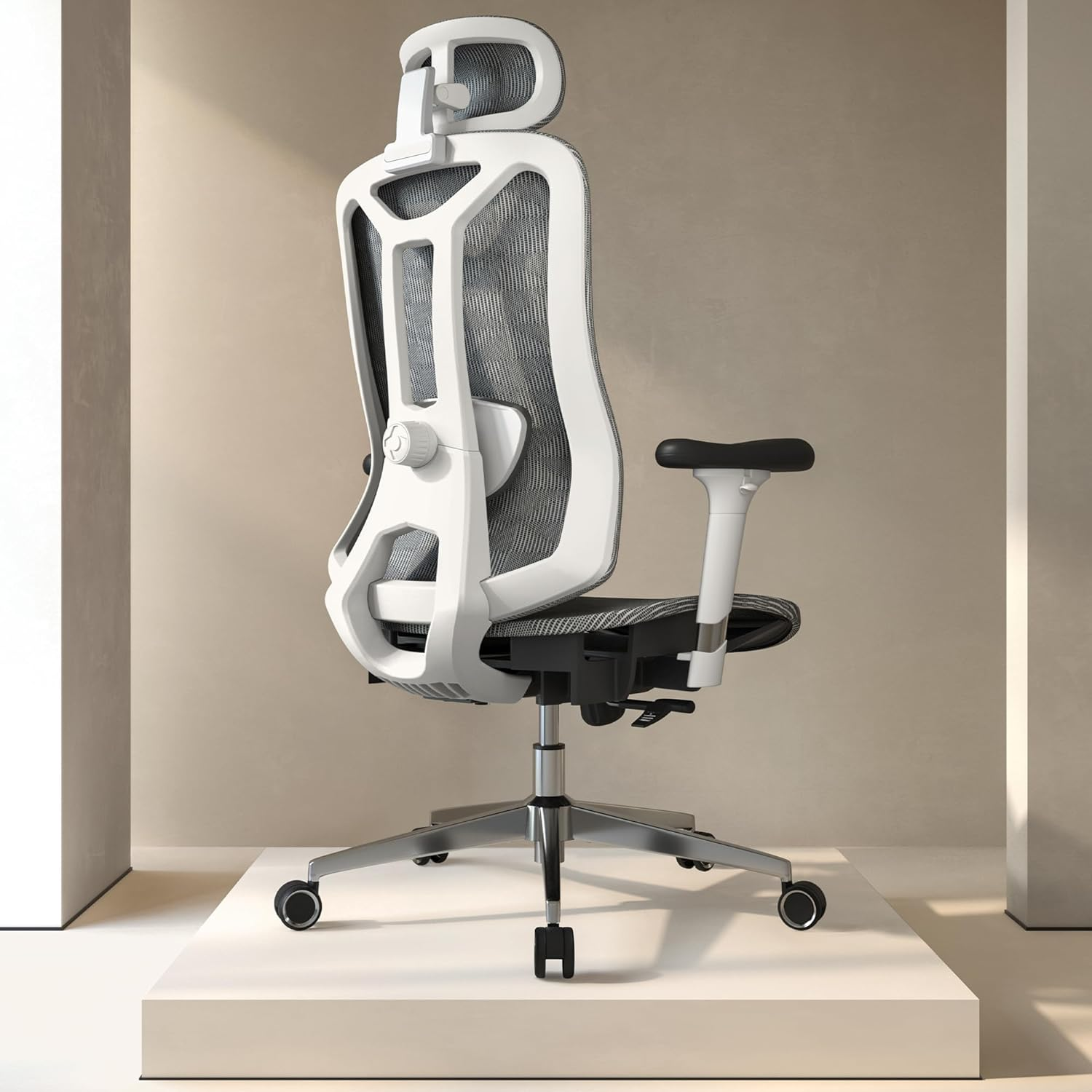 Ergonomic Office Chair: Seat Depth Adjustable Office Chair with 3D Lumbar Suppor-image