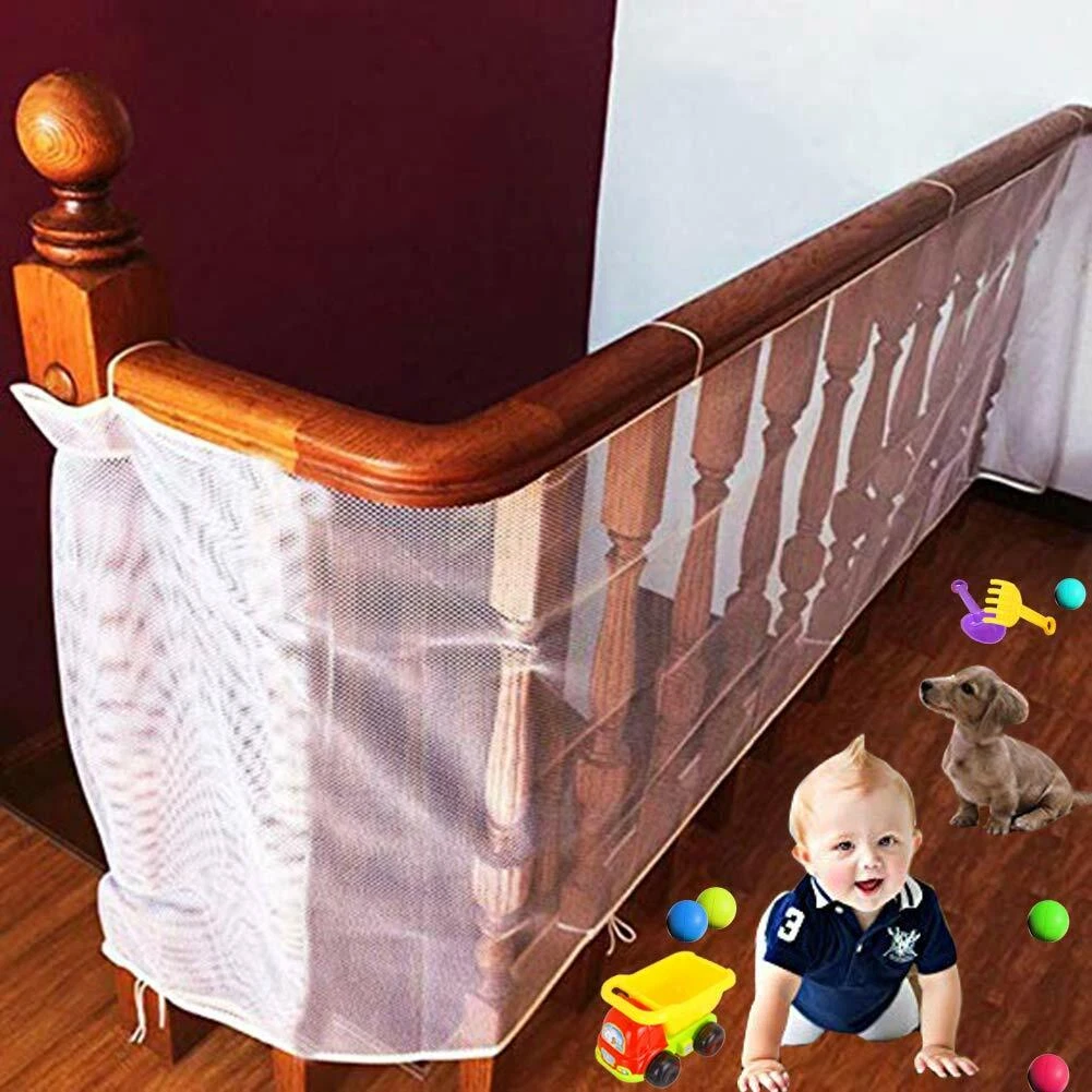Durable Children Safety Stair Mesh Net, Baby Fall Protection Safety Net