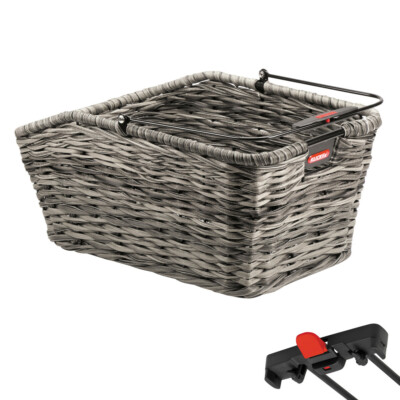 Klickfix Structura GT Gepäckkorb schilf grau Racktime 18L max 10kg