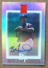 2003 Topps Tribute Contemporary Edition Red Ben Francisco Rookie Auto /99