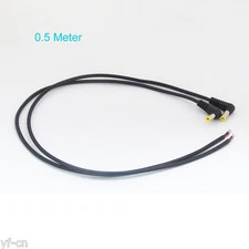 1pc 50cm 22AWG DC Power Cable Right Angle 5.5x2.1mm 2.1mm DC Male For CCTV
