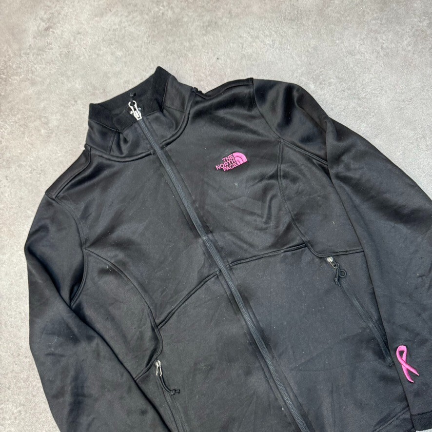 The North Face Sweatshirt Womens Y2K Full-Zip Fleece Lined Jumper, Black, Medium image 3