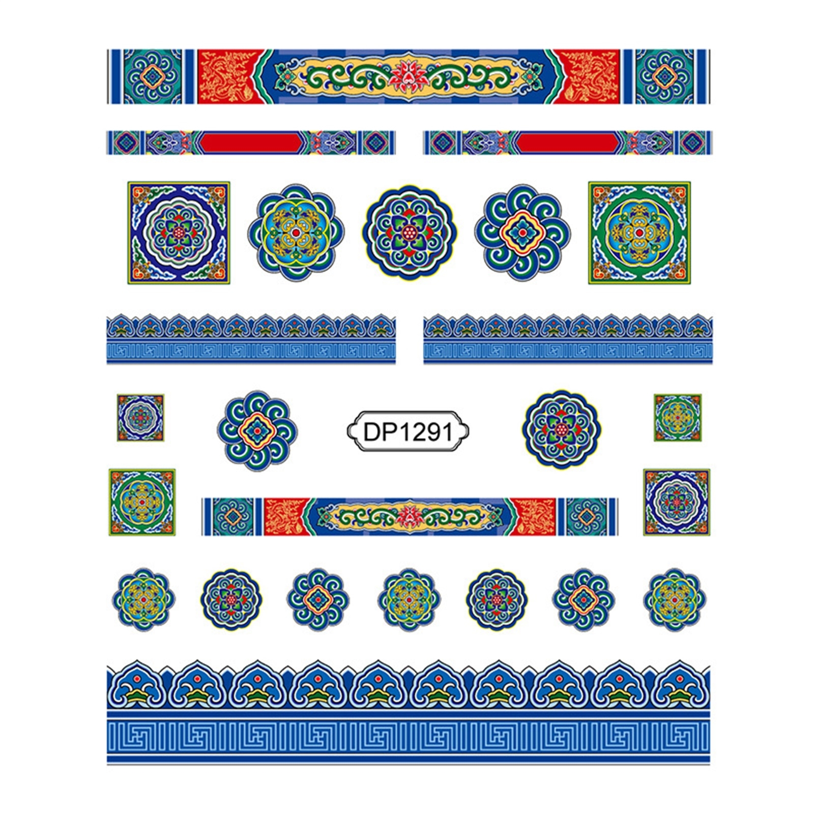 Nail Decoration Ecofriendly Vivid Color Colorful Fingernail Decal Diy