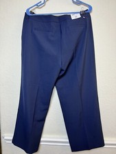 NWT Tommy Hilfiger Dress Pants Women's Size 10 Navy Dark Wash Poly Blend