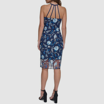 sachin and babi light blue dress Cotton dress with embroidered details White Guess - Women