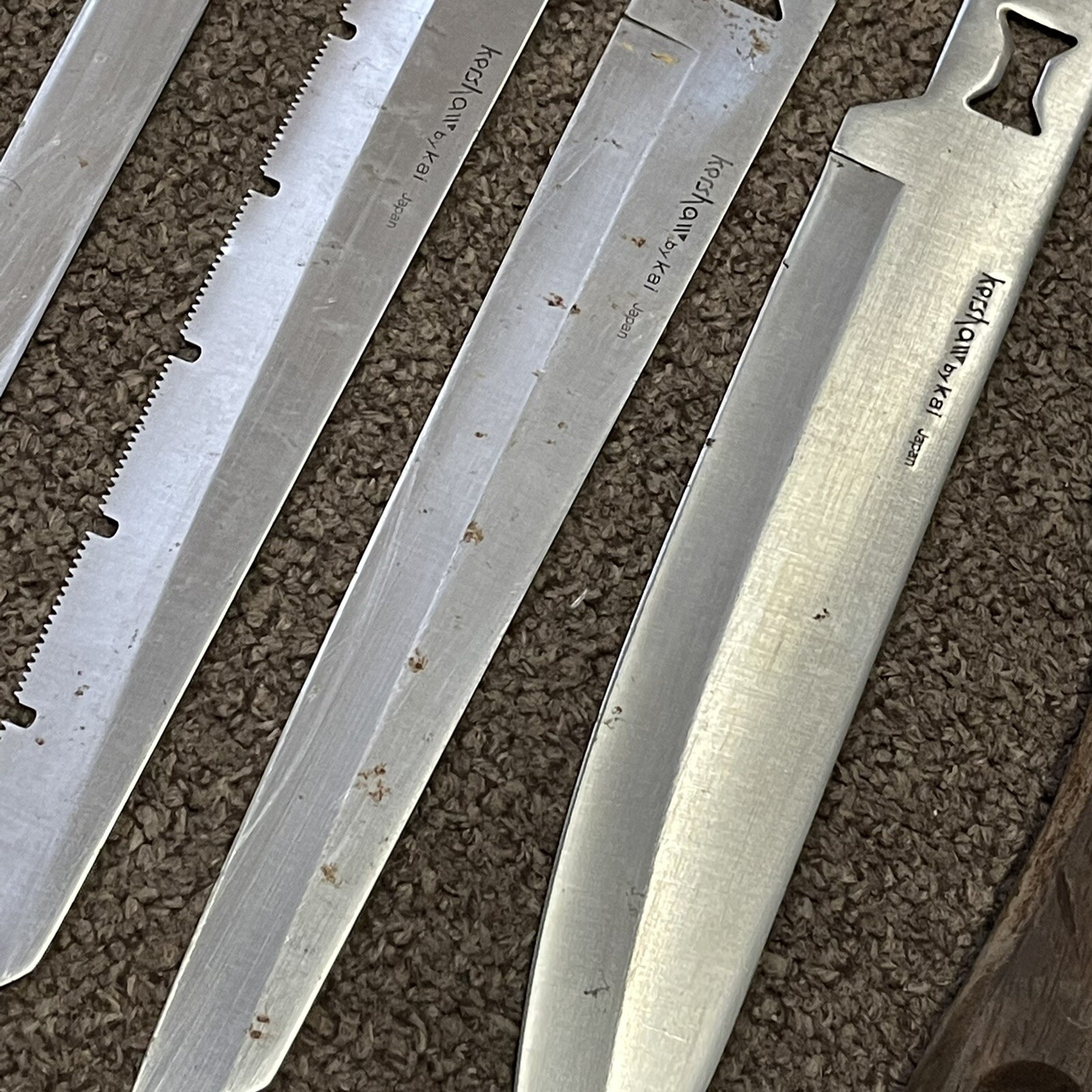 Vintage Kershaw / Kai Blade Trader 5 Blade Interchangeable Knife Set