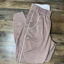 Gymshark Recess Jogger Pants Taupe Pink Pull On Foldover Waist Gym Women  s M
