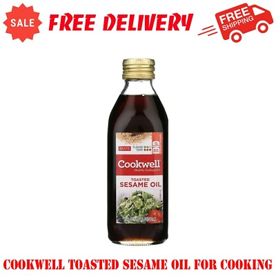 Cookwell Toasted Sesame Oil For Cooking And Basting, Cholesterol-Free, 17 fl oz