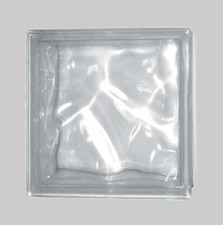 Vetromattone Ondulato Trasparente 190x190x80mm Vetrocemento 