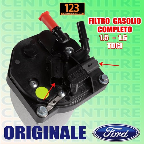 1677518 FILTRO GASOLIO COMPLETO FORD FIESTA VI FOCUS III C-MAX 1.5 - 1.6 TDCI - Foto 3 di 7