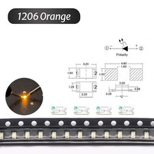 Smdsmt Leds - 0402 0603 0805 1206 - Red Blue Green White Orange Yellow