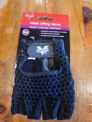 Valeo lifting gloves Small oldschool 1990s Genuine Leather With Cotton Mesh Back