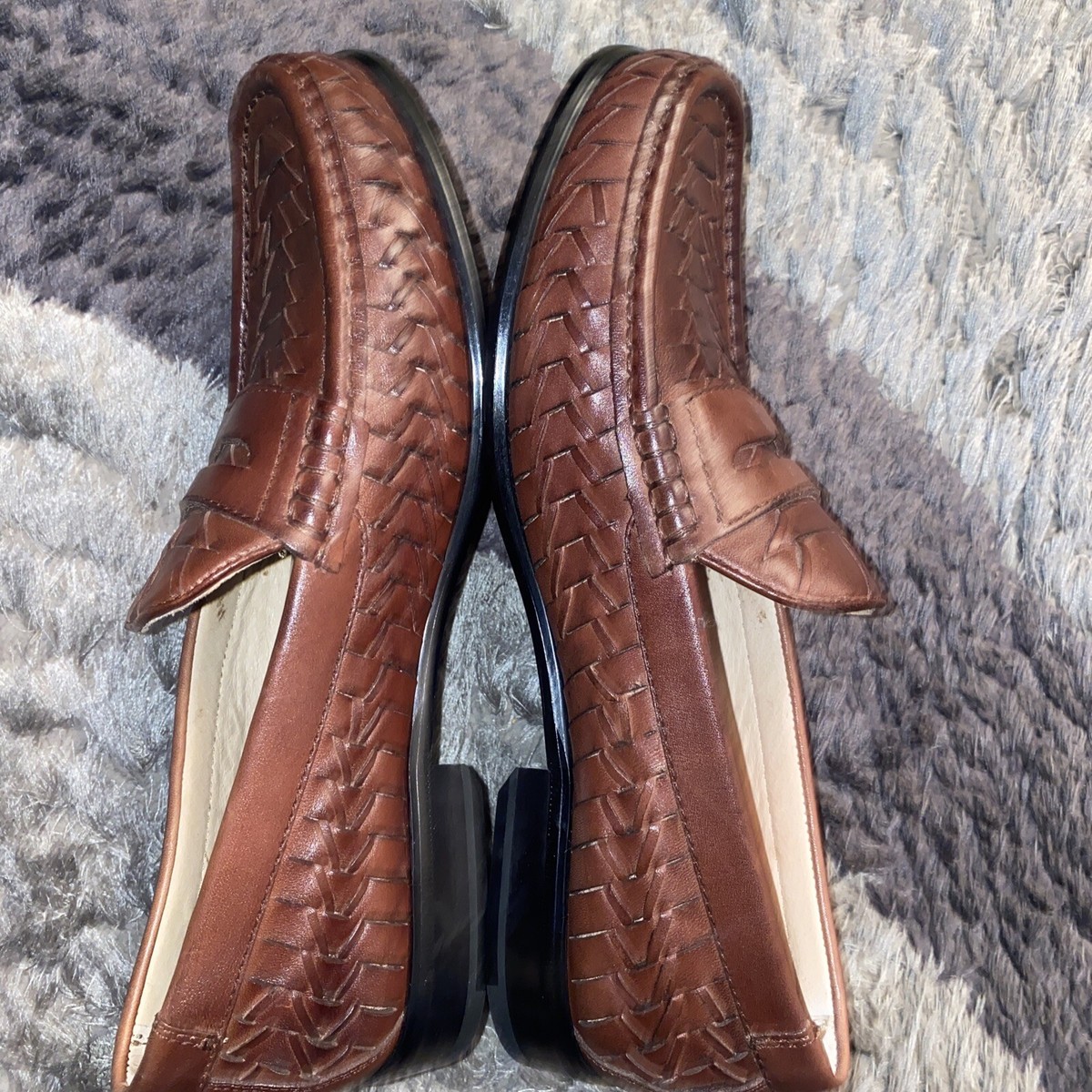 Domani Brown Leather Loafers Size 8.5 Men\'s Domani Men main image 4