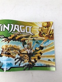 LEGO Ninjago The Golden Dragon (70503) Instruction Manual Book Booklet Only