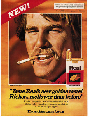 Real Golden Leaf Cigarette Tobacco - 1979 Vintage Print Ad Ephemera