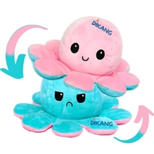 DIKANG Face Changing Octopus Plushie Soft Toys for Kids Girls | Teddy Bear Soft