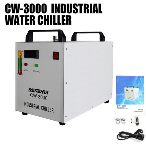 CW3000 Industrial Water Chiller Water Cooler for 50W/130W CO2 Laser Cutter - Afbeelding 1 van 9