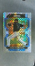 2022 Panini Prizm Tier II Power Plaid Prizm #159 Zach Thompson RC Marlins #d/75