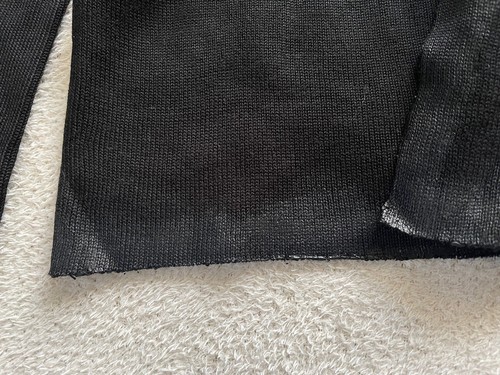 Comme Des Garcons Vintage 1991 90s Layered Knit Sweater Black Hand Painted - Bild 4 von 15