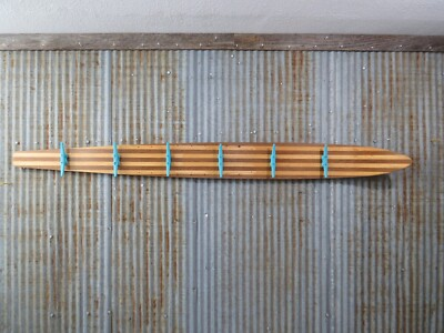 #ad 67 INCH WOOD WATER SKI TOWEL COAT HOOKS BOAT CLEATS NAUTICAL SWIM POOL HK312C $149.99