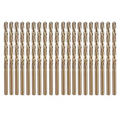 20 PCS Cobalt Drill Bit Set M35 5/64 Inch Jobber Length Twist Drill Bits