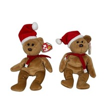 TY 1997 Teddy Style 4200 Beanie Baby Bear 1996 Christmas Plush Toy Gifts