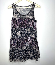 Urban Outfitters Kimchi Dress Women's SMALL Floral Blue Babydoll