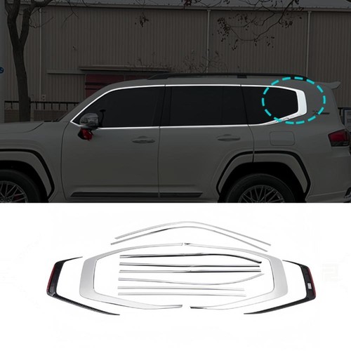 Actualización bordes anchos ventana coche umbral moldura tira moldura moldura para 22+ Land Cruiser LC300 - Imagen 1 de 6
