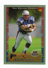 1999 Topps Collection Football Card Kevin Faulk Patriots Draft Pick #334 Rookie. rookie card picture