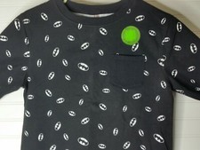 NWOT Batman Sweatshirt Boys LG Glow In The Dark w/ Chest Pocket Long Sleeve
