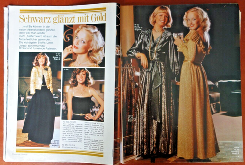 Neue Mode Oct 1975 German Fashion Sewing Knitting Patterns Serbo Croatian Insert - Picture 12 of 22