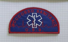 SOCCORSO SANITARIO O.S.S. TOPPA PATCH 11cm X 5,7cm INFERMIERE ESCULAPIO