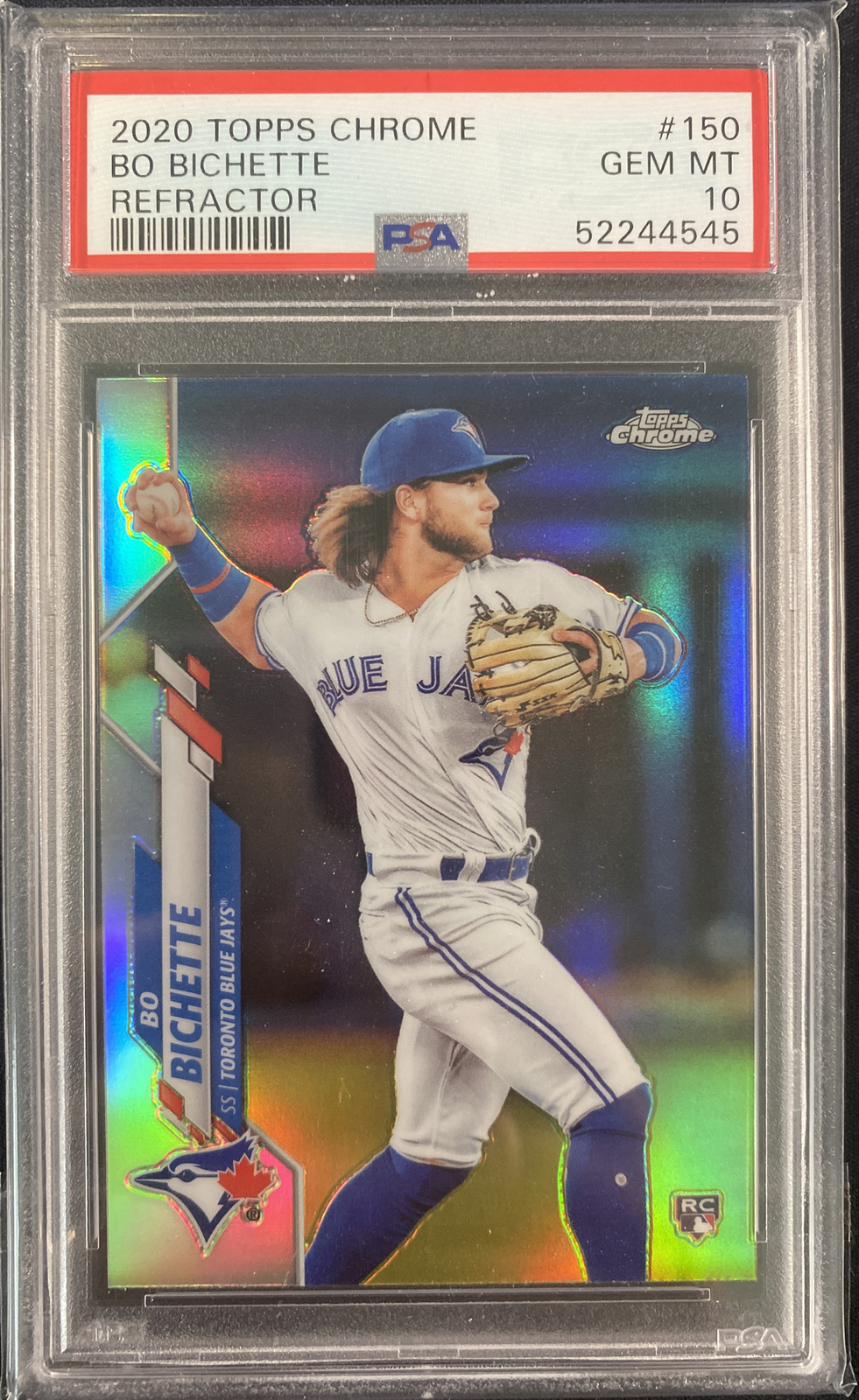 BO BICHETTE 2020 Topps Chrome Rookie REFRACTOR #150 * PSA 10 GEM