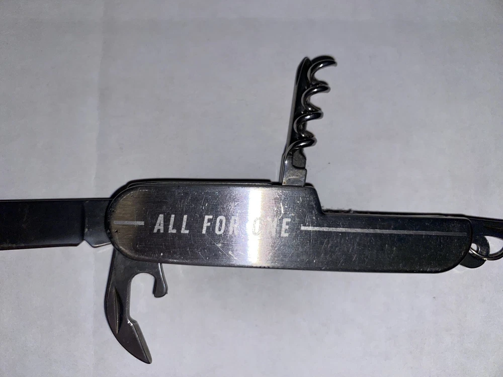 Multi Tool Knife Engraved “All For One” On Front & “One For All” On Back A216