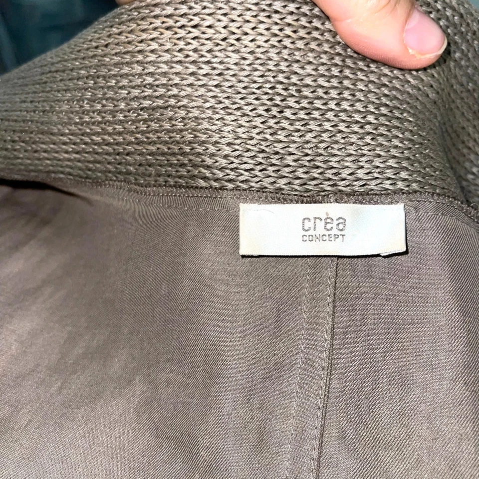 Conjunto de pantalones Crea Concept para mujer pantalones de tres piezas camiseta sin mangas encogerse de hombros lino algodón Foto 4 de 4