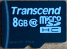 microSDHC 8GB Class 10 Transcend