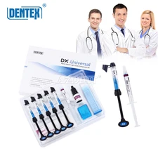 Dentex Dental Light Cure Hybrid Resin Composite  Restoration 6 Syring Kit A1-B1