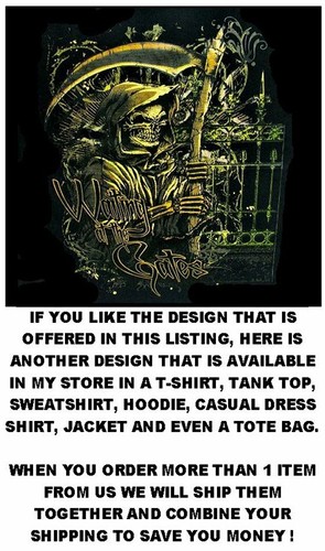 CAMISETA ESTILO ZOMBI CALAVERAS GÓTICAS EMBRUJADAS POSEÍDAS MAL GRITANDO MALVADAS AB12 - Imagen 9 de 12
