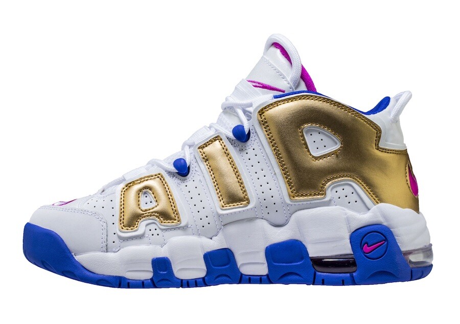 nike air more uptempo gold