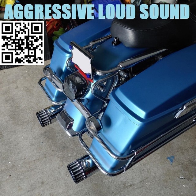 SHARKROAD 4.5 Slip Ons Mufflers Exhaust For Harley Touring 9516, No